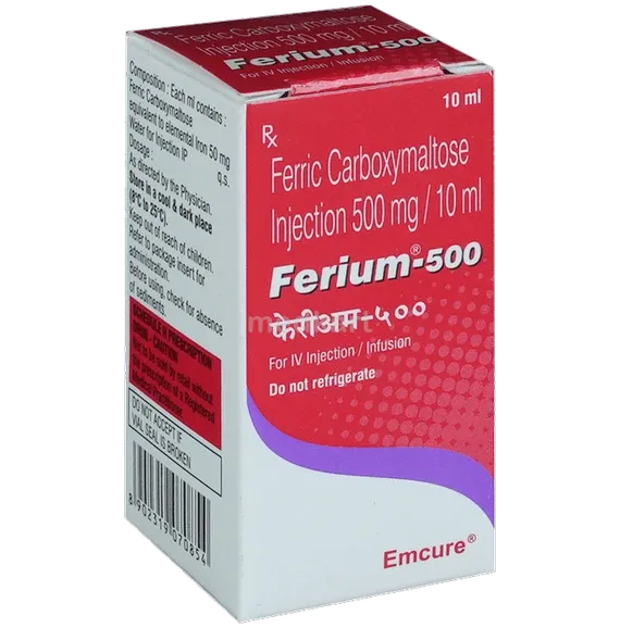 ferium 500mg injection 10 ml